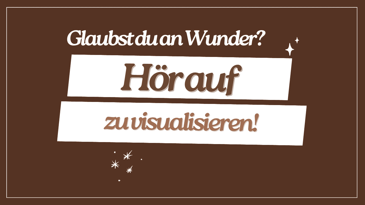 Manifestion ohne Körper funktioniert nicht